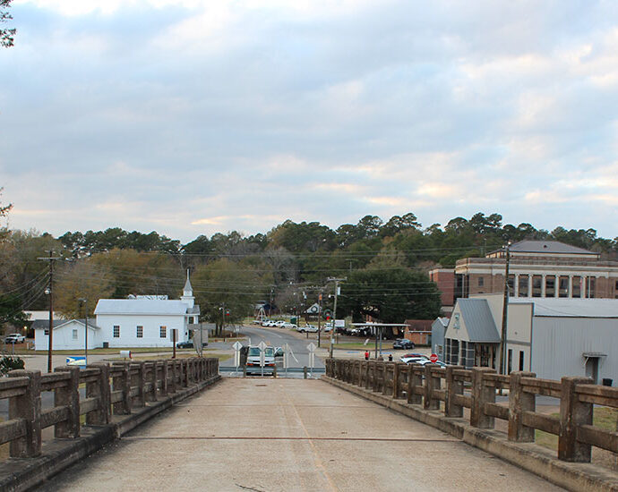 View of town from old Bridge