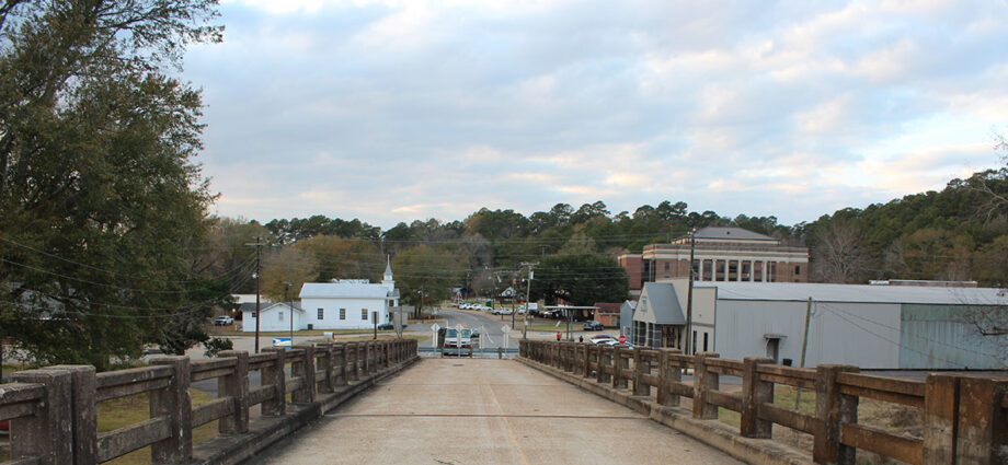 View of town from old Bridge