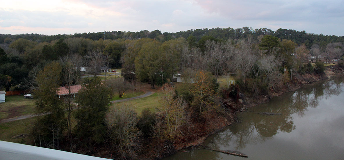 View from the new bridge